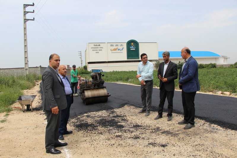 زیرسازی و روسازی آسفالت کوچه آب و آفتاب 